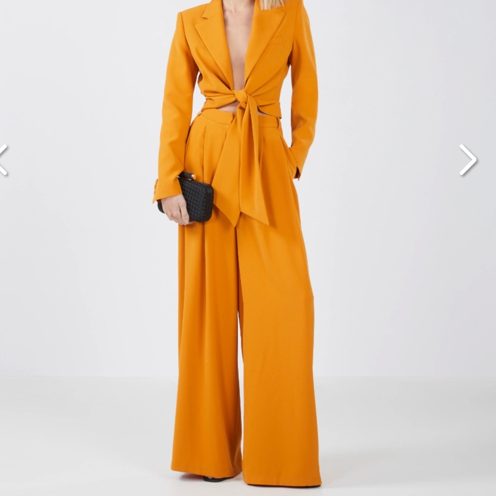 BBCBGMAXAZRIA PLEATED WIDE-LEG PANT